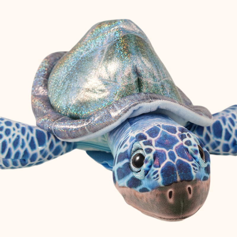 Blue Sea Turtle Plush Backpack – A Wearable & Huggable Kids’ Buddy - Image 4
